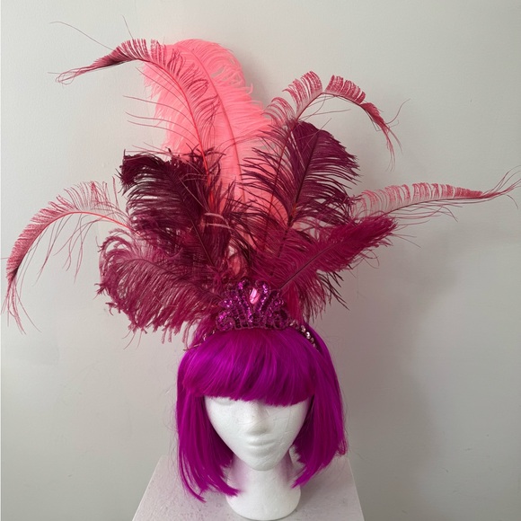 Fifi Mahony Fuschia China Doll Costume Short Bob Wig - Picture 5 of 5